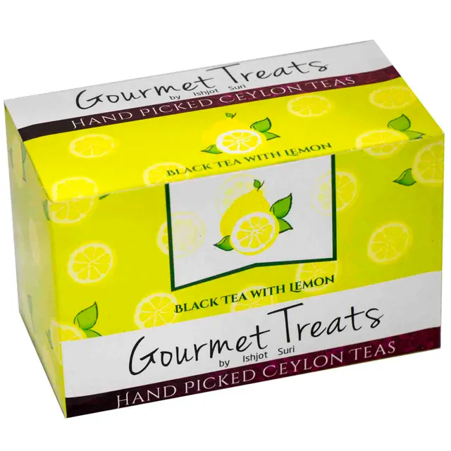 Gourmet Treats Black Tea Leaves With Lemon (60gm)