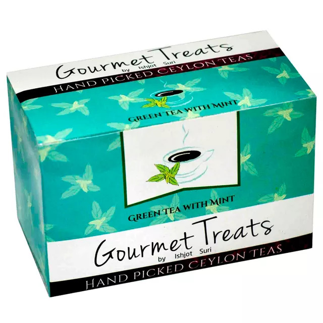 Gourmet Treats Green Tea Leaves With Mint (60gm)