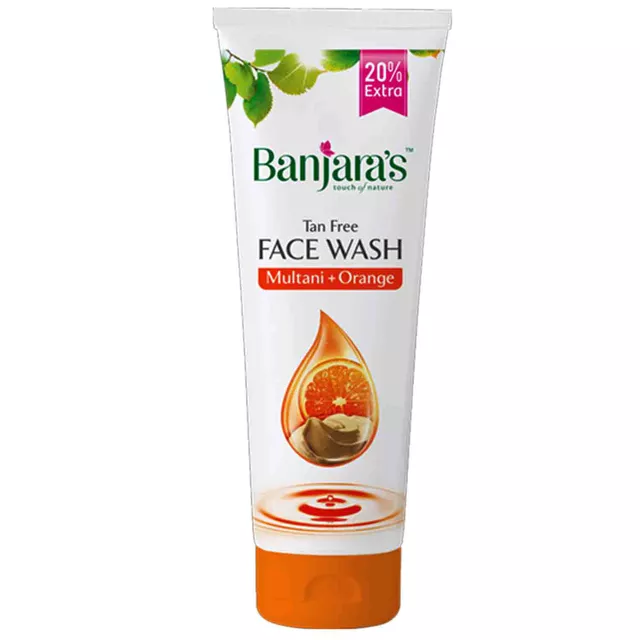 Banjara's Tan Free Face Wash - Multani + Orange (2 X 100ml)