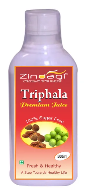 Zindagi Triphala Premium Sugar Free Juice (500ml)