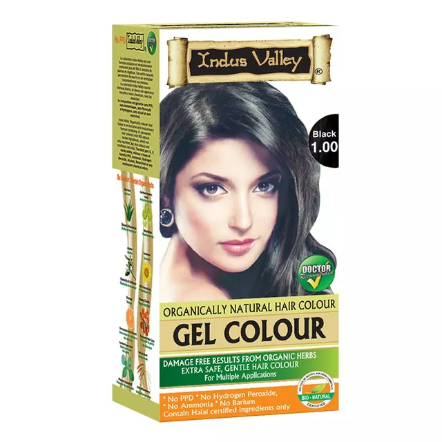 Indus Valley Gel Colour-Black Gel (190gm)