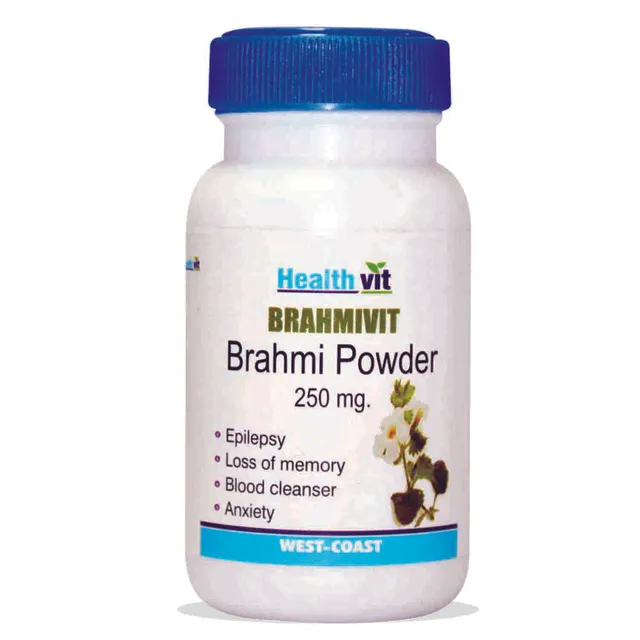 HealthVit Brahmivit Brahmi Powder 250mg (2 X 60 Capsules)