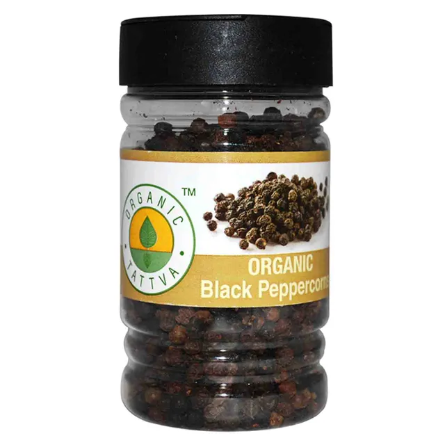 Organic Tattva Organic Black Peppercorns (2 X 100gm)