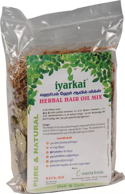 Iyarkai Herbal Hair Oil Mix (3 X 50gm)