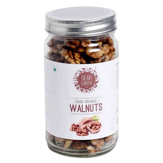 Dear Earth Raw Organic Walnuts (175gm Pieces)