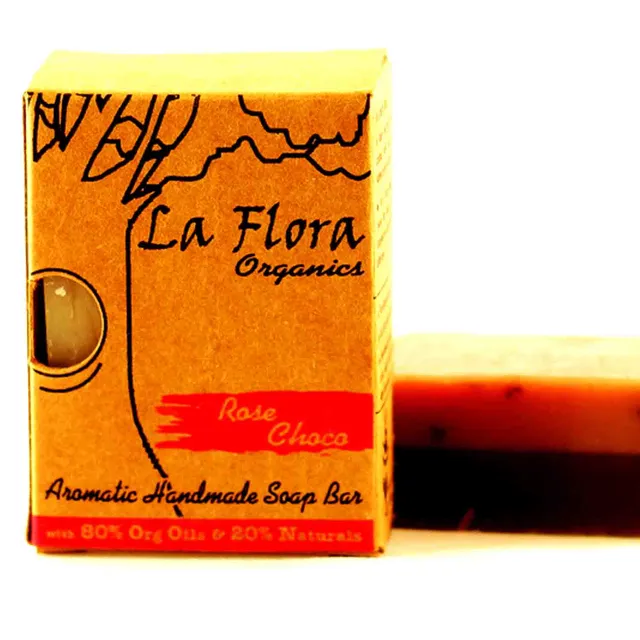 La Flora Organics Rose & Choco Soap (75gm)