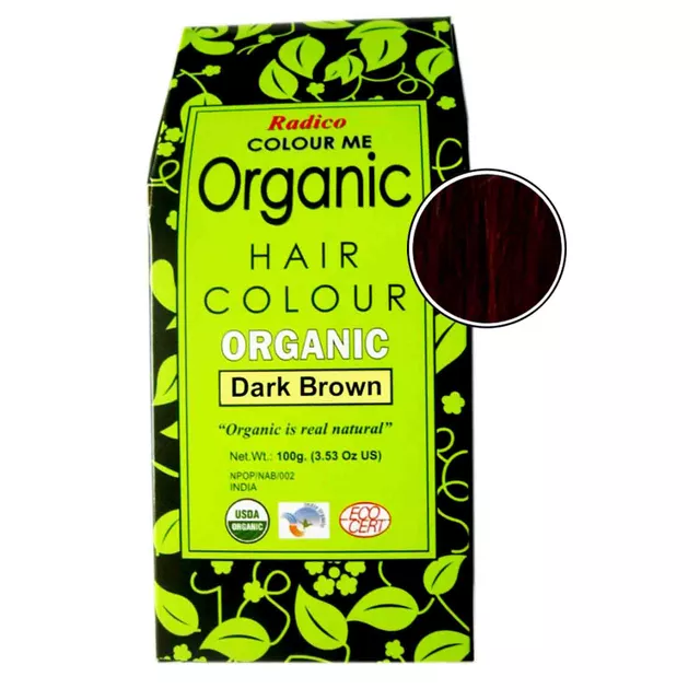 Radico Organic Hair Color Dark Brown Powder (100gm)