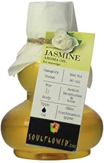 Soulflower Jasmine Aroma Massage Oil (90ml)