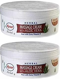 Ayur Herbal Massage Cream with Aloe Vera (2 X 500ml)