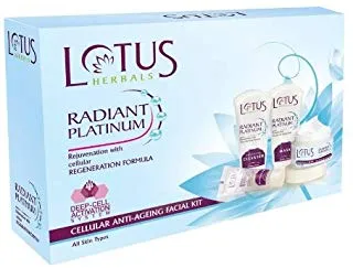 Lotus Herbals Radiant Platinum Cellular Anti-Ageing Facial Kit