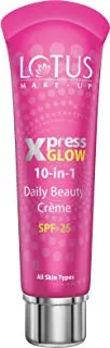 Lotus Herbals Xpress Glow 10 In 1 Daily Beauty Creme Royal Pearl SPF 25 (30gm)