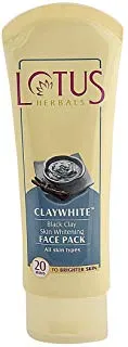 Lotus Herbals Claywhite Black Clay Skin Whitening Face Pack (120gm)