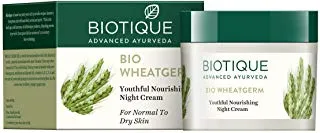 Biotique Bio Wheat Germ Firming Face and Body Night Cream For Normal To Dry Skin (50gm)