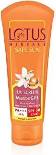 Lotus Herbals SAFE SUN UV Screen Matte Gel, SPF 50 (100gm)