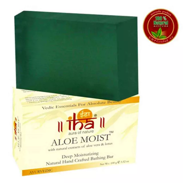 Iha Aloe Moist Deep Bar (2 X 100gm)