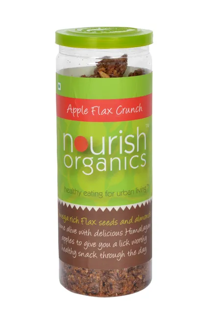 Nourish Organics Apple Flax Crunch Seeds (100gm)