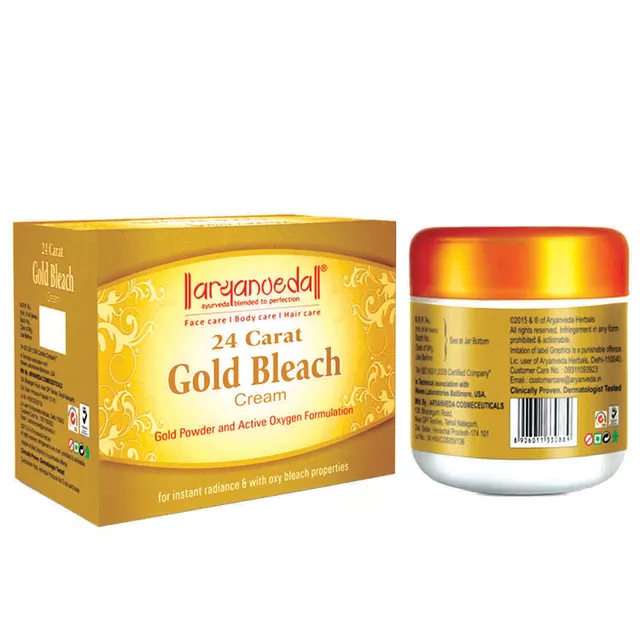 Aryanveda 24 Carat Gold Bleach Cream (450gm)