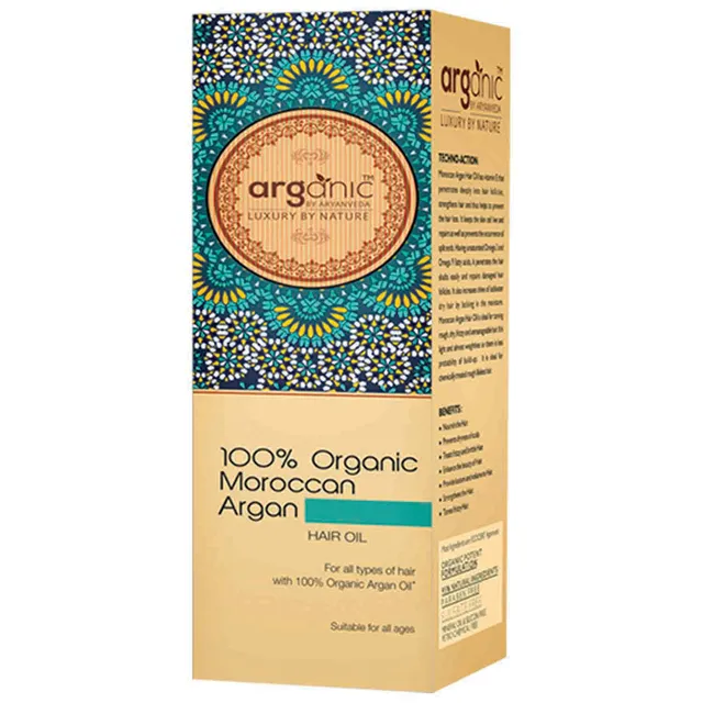 Aryanveda Organic Moroccan Argan Hair Oil (100ml)