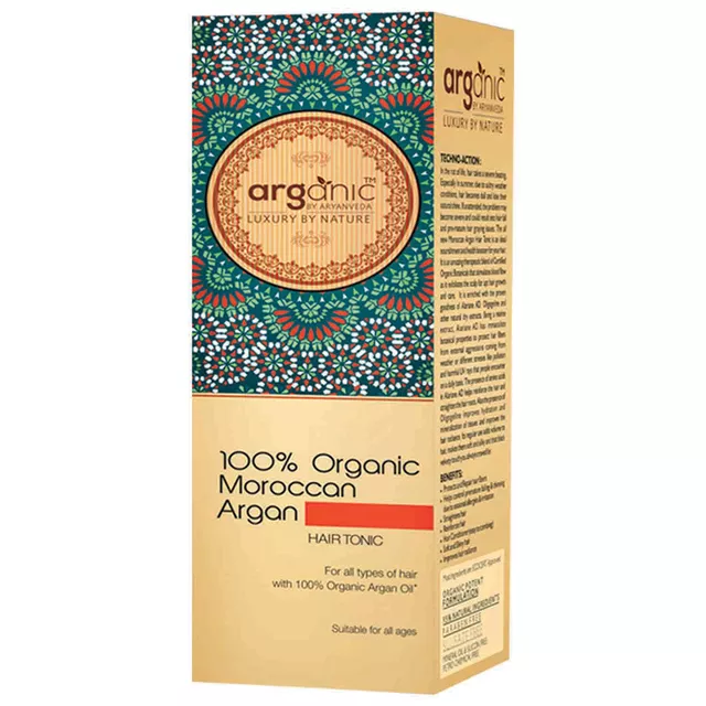 Aryanveda Organic Moroccan Argan Hair Tonic (100ml)