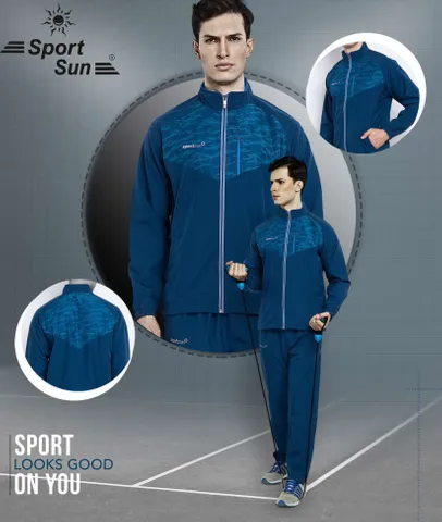 Sport Sun Printed Men Micro Poly Track Suit Airforce 1192