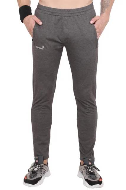 Sport Sun Solid Men Active Cotton Dark Grey Milanch Track Pant ACT 01