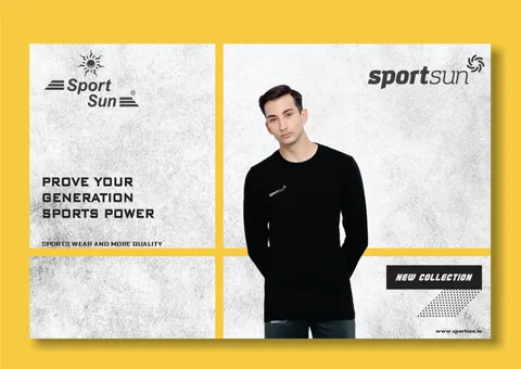 Sport Sun Full Sleeve Round Neck Black T Shirt For Men's CS 01