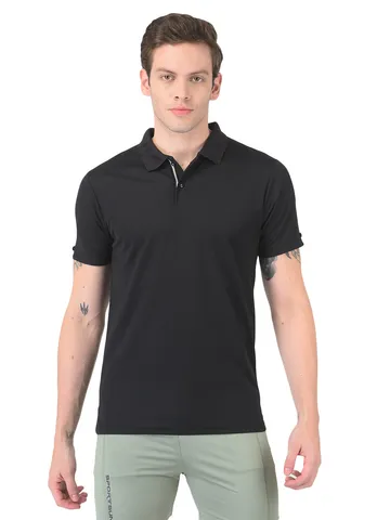 Sport Sun Dry Fit Max Polo T Shirt For Men's Black TMP 01