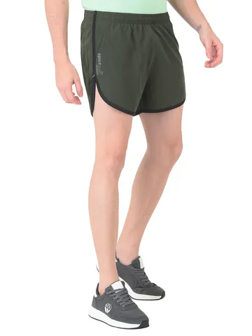 Sport Sun Solid Men Olive Running Shorts RNS 01