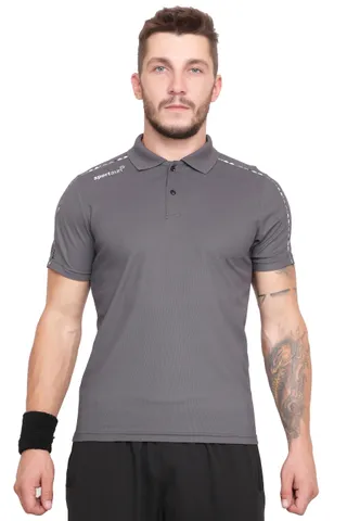 Sport Sun Solid Men Max Polo Dark Grey T Shirt TMP 02