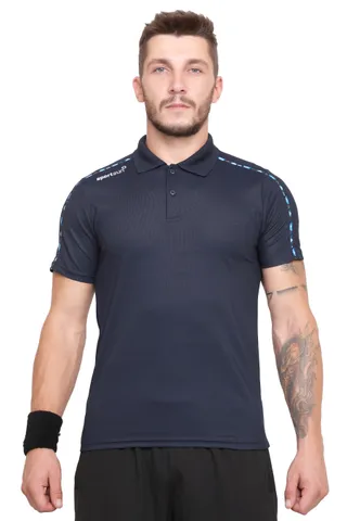 Sport Sun Solid Men Max Polo Navy Blue T Shirt TMP 02