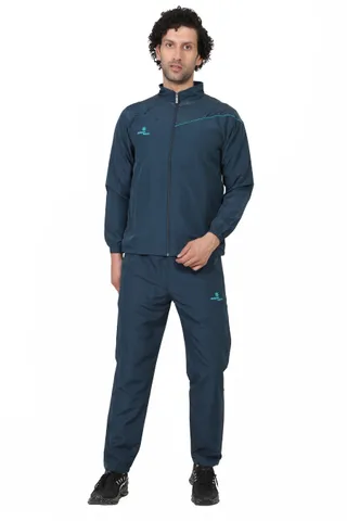 Sport Sun Micro Poly Printed Men Teal Track Suit 1201