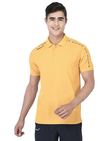 Sport Sun Solid Men Max Polo Mustard T Shirt TMP 02