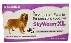 SkyEc Sky Worm XL Deworming Tablets (2 tablets)