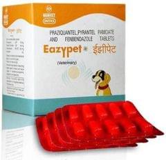 Intas Eazypet tablets 1x10 Pet Dewormer tablets (Dog and Cat)