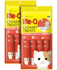 Me-O Creamy Crab Creamy Treats For Cat and Kitten (2 Pack)