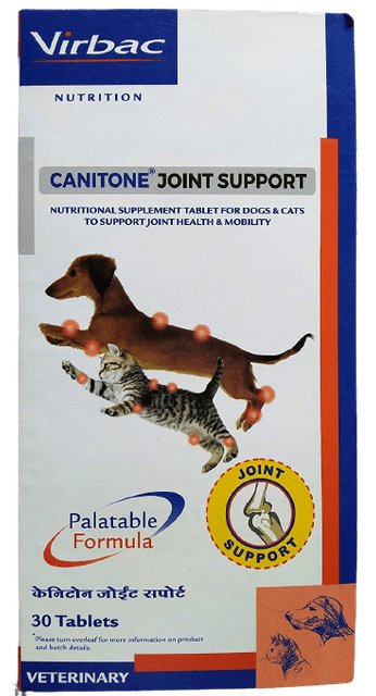 Virbac Canitone Joint Support Tablets for Dogs and Cats - 30 Tablets