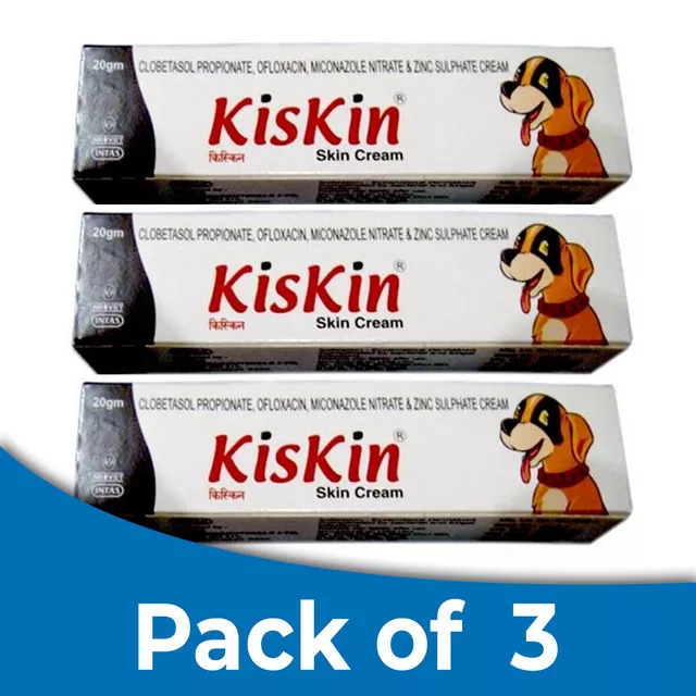 INTAS Kiskin Skin Cream (Pack of 3, 20gm each)