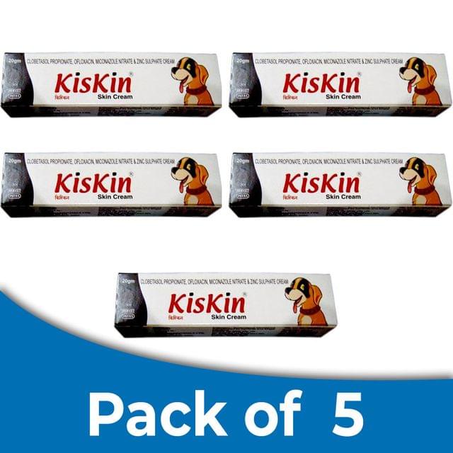 INTAS Kiskin Skin Cream (Pack of 5, 20gm each)