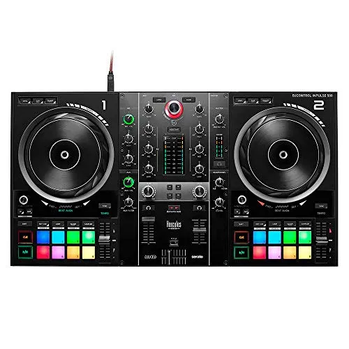 Hercules DJControl Inpulse 500: 2-deck USB DJ controller for Serato DJ and DJUCED (included)