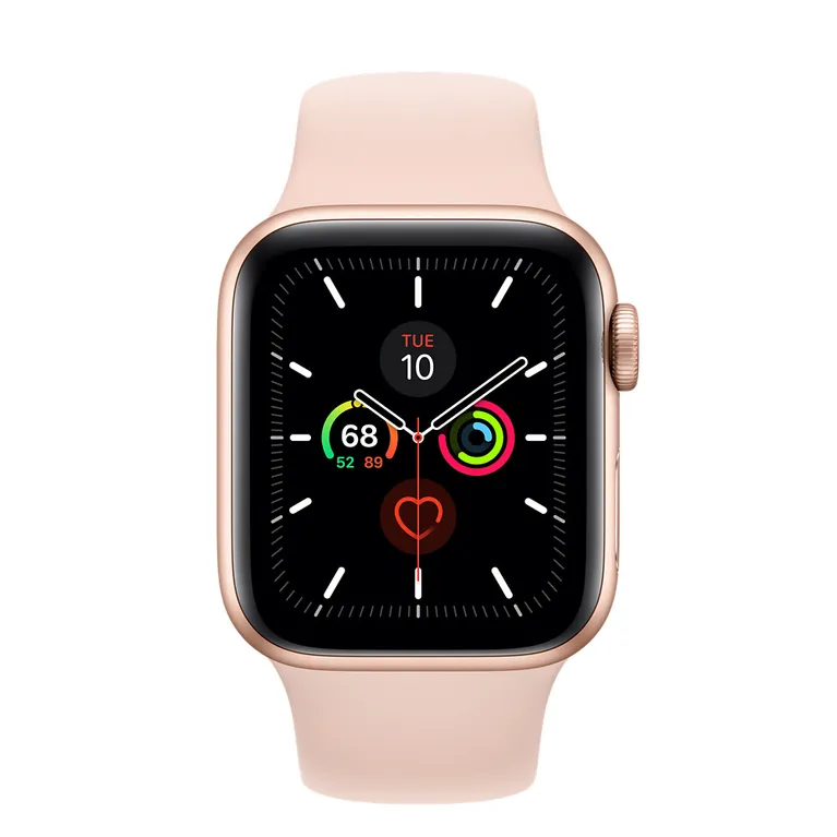Apple Watch Series 5 GPS, 40mm Gold Aluminum Case with Pink Sand Sport Band
