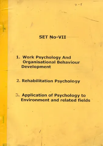 (Set of 8 Booklets) Psychology Optional Printed Notes - Mukul Pathak Sir - [PRINTED]