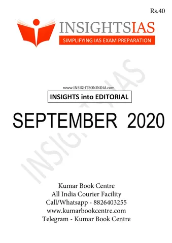 Insights on India Editorial - September 2020 - [PRINTED]
