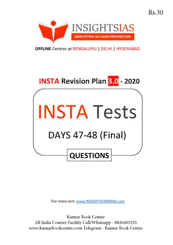 Insights on India 75 Days Revision Plan 3.0 - Day 47 to 48 - [PRINTED]