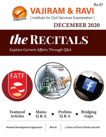 Vajiram & Ravi Monthly Current Affairs - The Recitals - December 2020 - [PRINTED]