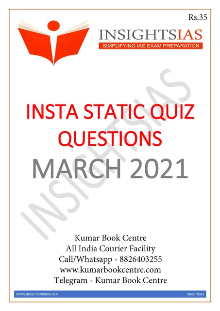 Insights on India Static Quiz - March 2021 - [PRINTED]