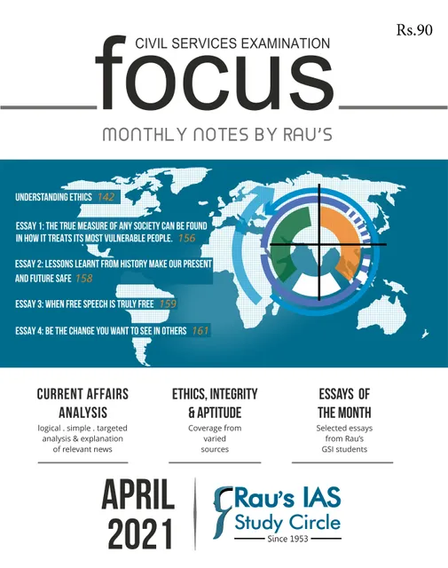 Rau's IAS Focus Monthly Current Affairs - April 2021 - [PRINTED]