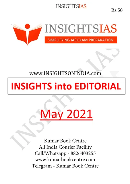 Insights on India Editorial - May 2021 - [B/W PRINTOUT]