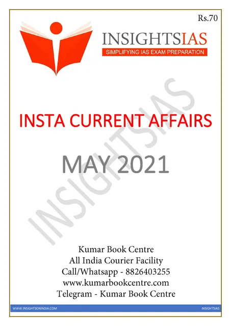 Insights on India Monthly Current Affairs - May 2021 - [B/W PRINTOUT]