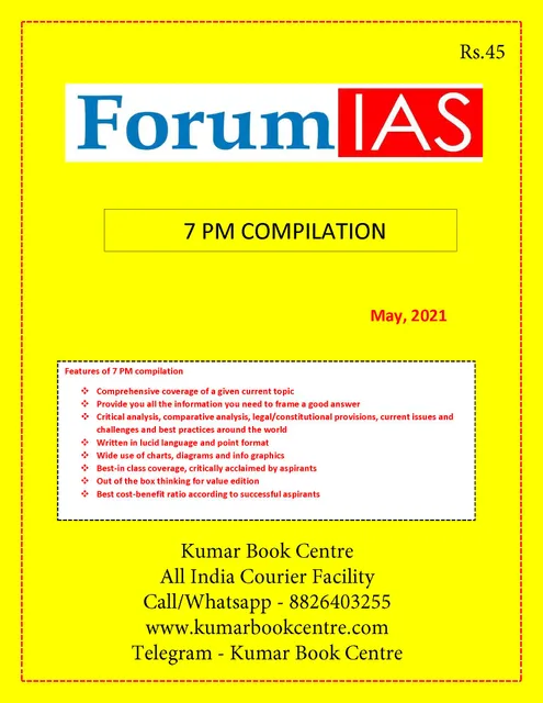 Forum IAS 7pm Compilation - May 2021 - [B/W PRINTOUT]