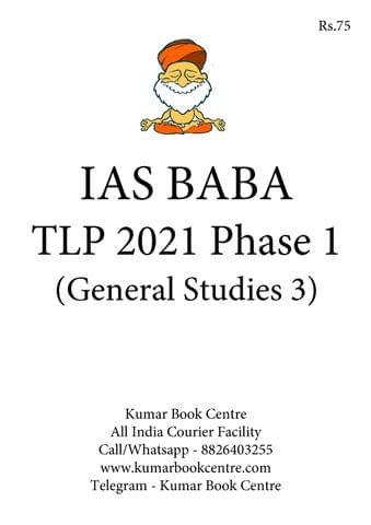 IAS Baba TLP 2021 Phase 1 - General Studies Paper 3 - [B/W PRINTOUT]